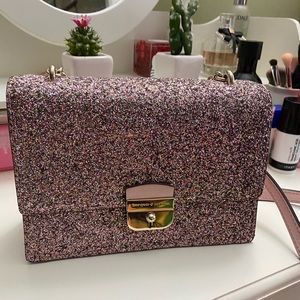 Kate Spade Pink Glitter Crossbody